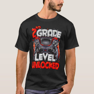 Camiseta 2nd Grade Level Unlocked Video Game Back To School
