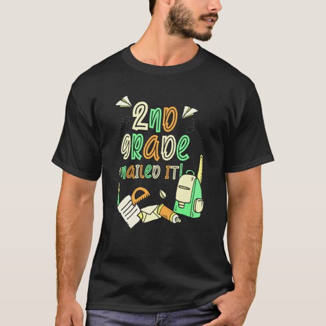 Camiseta 2Nd Grade Nailed It Second Grader School Teacher (Frente)