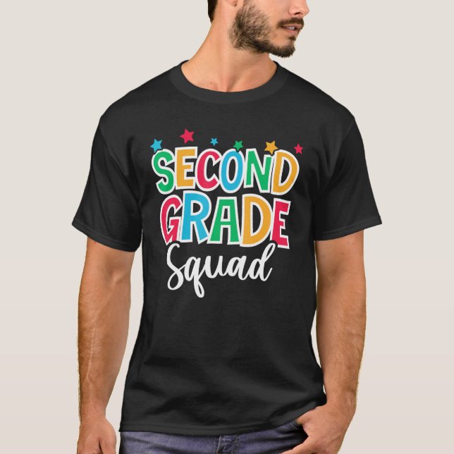 Camiseta 2nd Grade Squad First Day of School Welcome Back t (Frente)