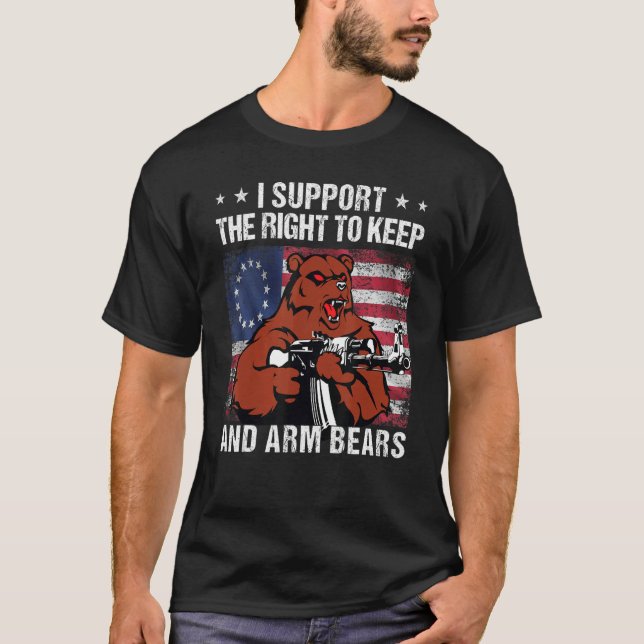 Camiseta 2nd I Support The Right To Keep And Arm Bears (Frente)