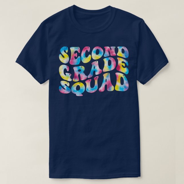Camiseta 2nd second grade squad teacher Back To School Retr (Frente do Design)