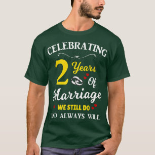 Camiseta 2nd Year Wedding Anniversary