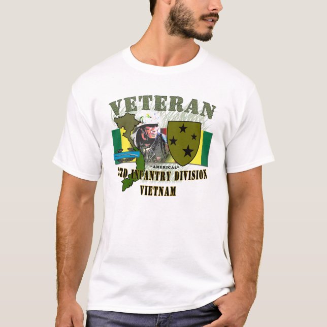 Camiseta 2ó Inf Div (Americal) - Vietnam (w/CIB) (Frente)