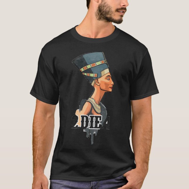 Camiseta 2Pac, Etiqueta Egípcia Essencial  (Frente)