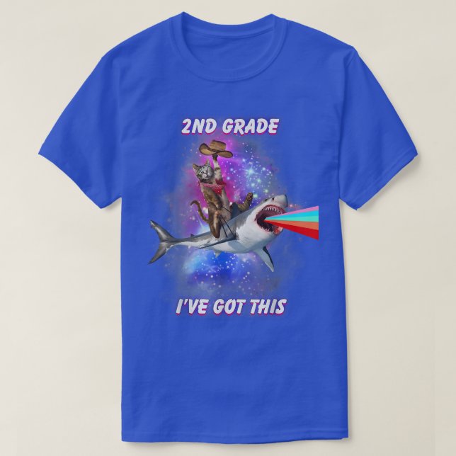 Camiseta 2st Grade Back to School Ive Got This Cute Cat Sha (Frente do Design)