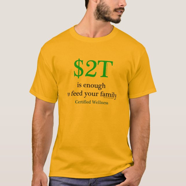 Camiseta $2T é bastante (Frente)