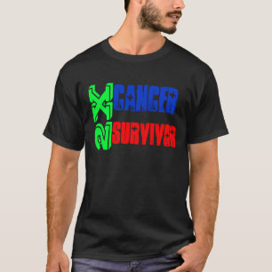 Camiseta 2X sobrevivente de câncer - T customizável -