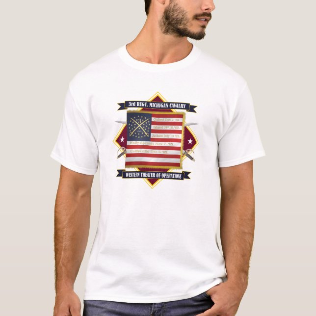 Camiseta 3ª Cavalaria Michigan (Frente)