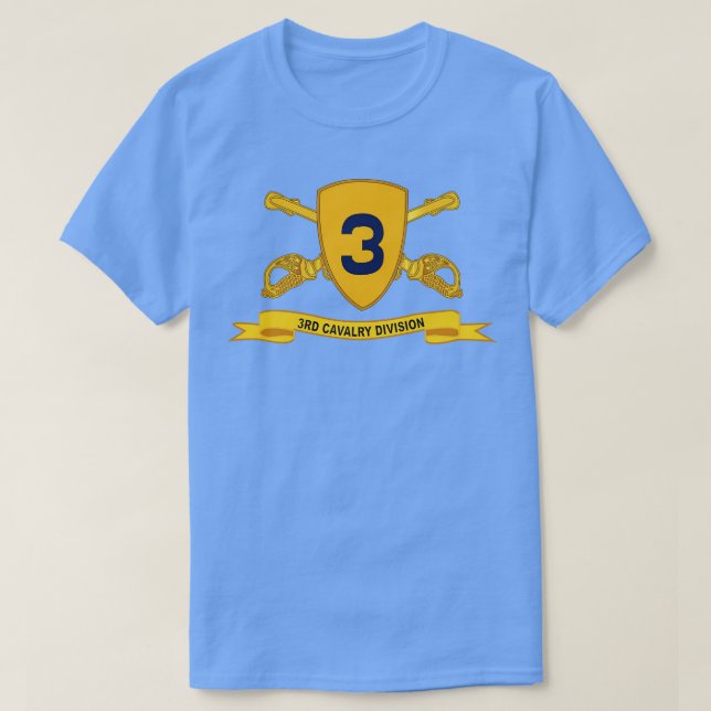 Camiseta 3ª Divisão de Cavalaria com Br Ribbon (Frente do Design)
