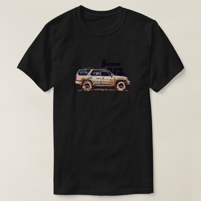 Camiseta 3ª geração 4Runner TRD - Tan equipado (Frente do Design)