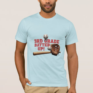 Camiseta 3ª Série Rebata o Bastão de Beisebol de Volta às A