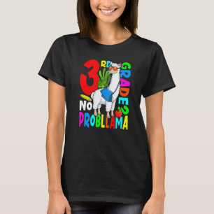 Camiseta 3ª Série Sem Problema Llama Volta às Aulas Primeir