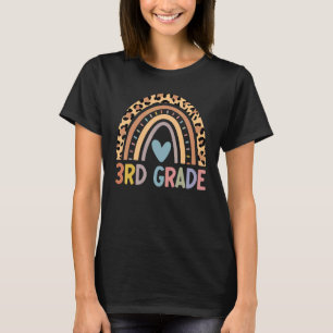 Camiseta 3º ano Boho Arco-íris Professor Aluno Último Dia D