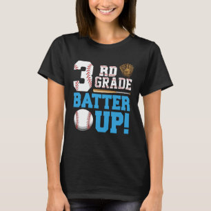 Camiseta 3º ano de volta à escola, 3º ano de bateria para c