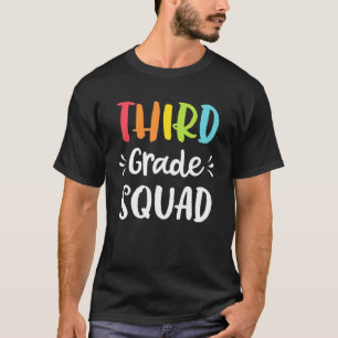 Camiseta 3º Ano Engraçado Esquadrão De 3º Ano De Volta Ao P