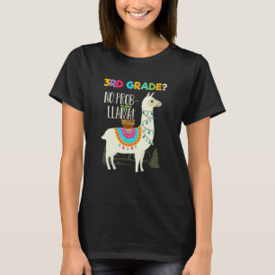 Camiseta 3º ano sem problema de lhama volta às aulas