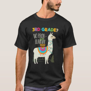 Camiseta 3º ano Sem Problema Lhama Volta às Aulas