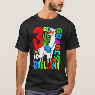 Camiseta 3º ano sem problema Llama volta às aulas primeiro