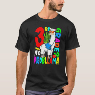 Camiseta 3º ano sem problemas Lhama volta às aulas primeiro