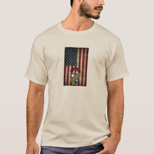Camiseta 3º Batalhão - 75º Bandeira Americana T-Shirt
