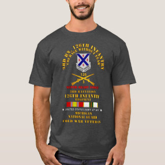 Camiseta 3º Bn 126º Infantaria SRF MI ARNG w COLD SVC