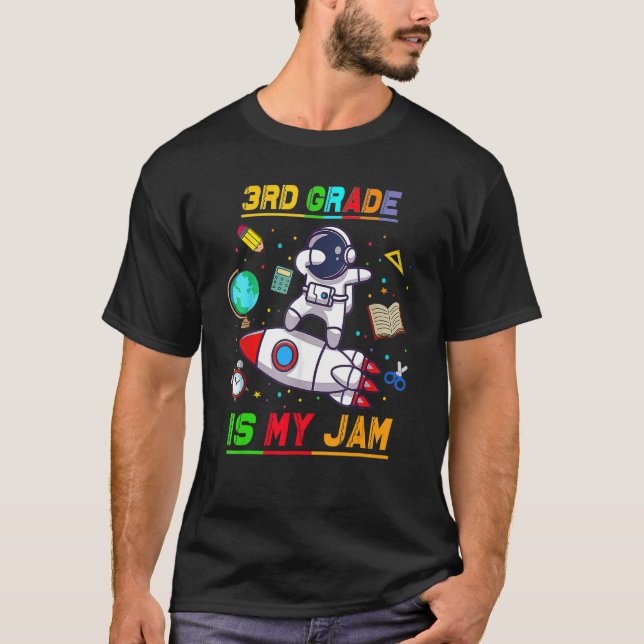 Camiseta 3º Grau É O Meu Astronauta Jam De Volta À Expl Da  (Frente)