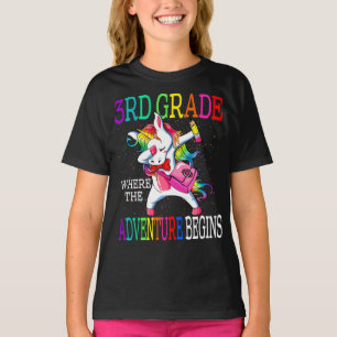 Camiseta 3º Grau Onde A Aventura Começa Unicórnio