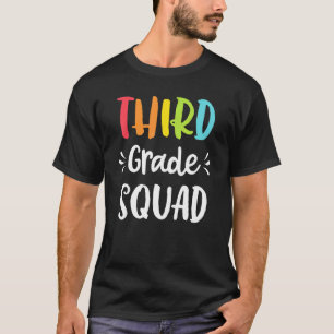 Camiseta 3º Professor Engraçado no Quadrado do Terceiro Gra
