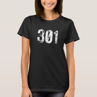 Camiseta 301 Area Code Germantown MD Mobile Telephone Area 
