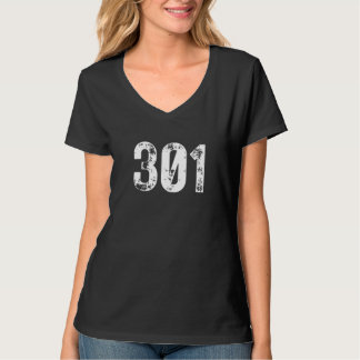 Camiseta 301 Area Code Germantown MD Mobile Telephone Area 