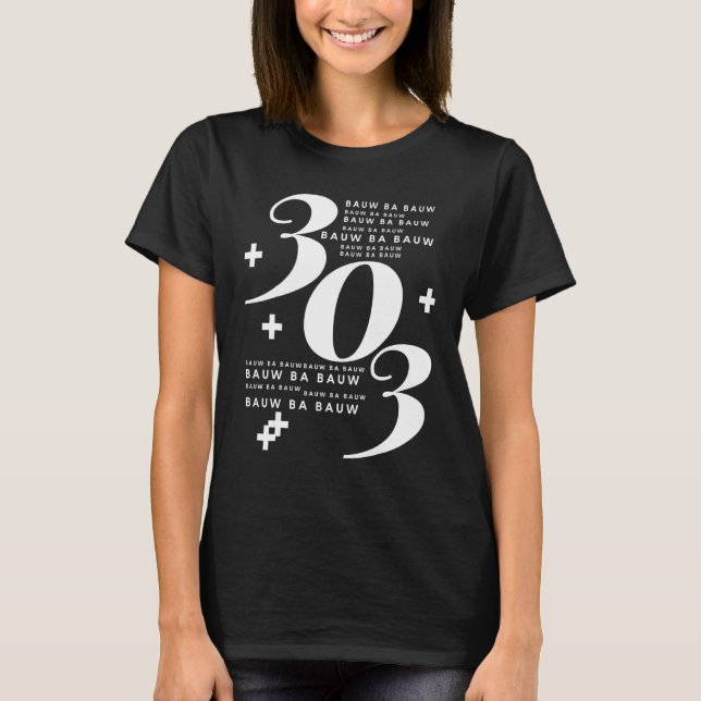 Camiseta 303 Bauw Ba Bauw. O Som Da Sincronização Analógica (Frente)