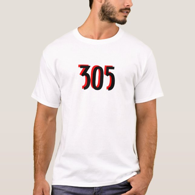 Camiseta ~305~ Miami TEE, PERSONALIZE-O! (Frente)