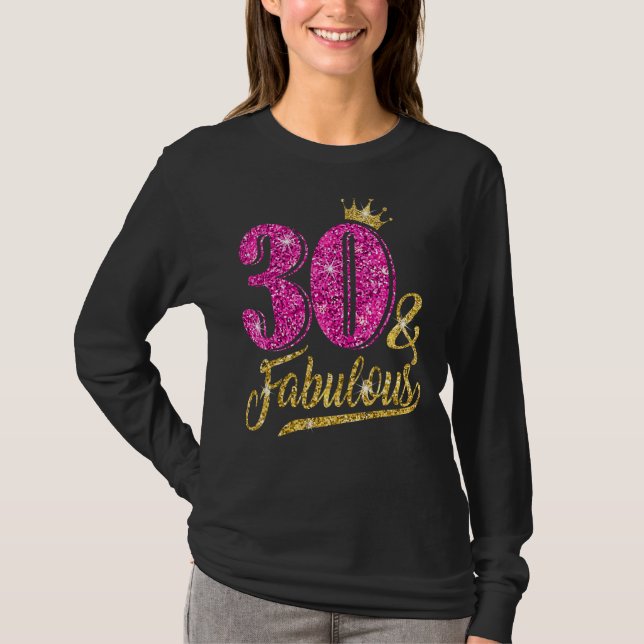 Camiseta 30 Anos De Idade, 30 Anos E aniversário de 30 anos (Frente)