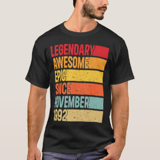 Camiseta 30 Anos De Idade, Epic Legendário Incrível Desde N