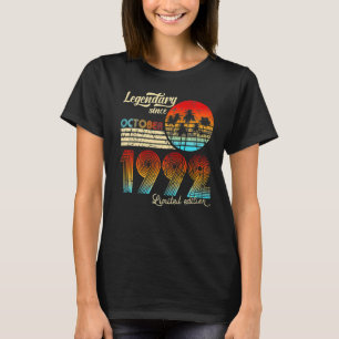 Camiseta 30 anos de idade incrível desde outubro de 1992 30