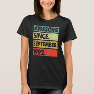 Camiseta 30 Anos De Idade Incrível Desde Setembro De 1992 3