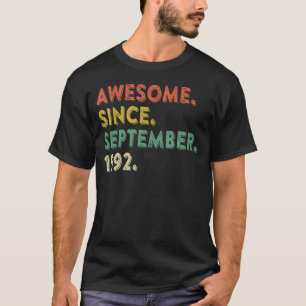 Camiseta 30 Anos De Idade Incrível Desde Setembro De 1992 3