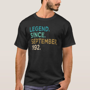 Camiseta 30 Anos De Idade Incrível Desde Setembro De 1992 3