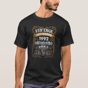 Camiseta 30 anos de idade Presente Vintage, setembro de 199