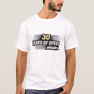 Camiseta 30 Anos de Speed Graphic para Homens