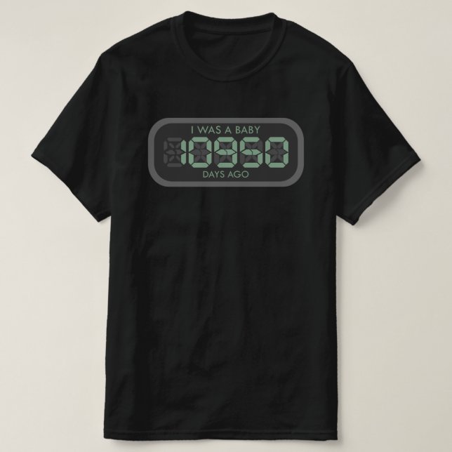 Camiseta 30 Anos Engraçado (Frente do Design)