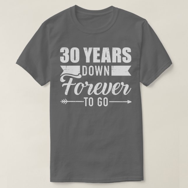 Camiseta 30 anos para sempre ir para o aniversário de 30 ca (Frente do Design)