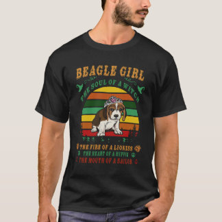 Camiseta 30 Beagle Menina - a Alma - O Fogo - O Coração -