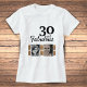 Camiseta 30 e Fabuloso aniversário de 30 anos de Foto Glitt (Criador carregado)