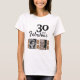 Camiseta 30 e Fabuloso aniversário de 30 anos de Foto Glitt (Frente)