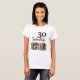Camiseta 30 e Fabuloso aniversário de 30 anos de Foto Glitt (Frente Completa)