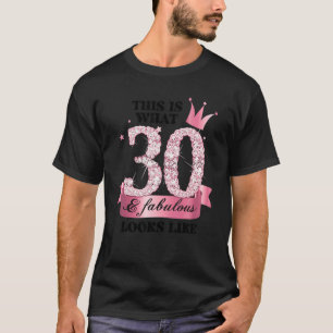 Camiseta 30 e fabuloso Grupo de Partido Branca Rosa Candid