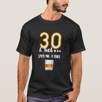 Camiseta 30 E Hot - Shot Glass Design Beer Drinker 30 B