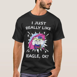 Camiseta 30 Eu Só Realmente Gosto de Beagle