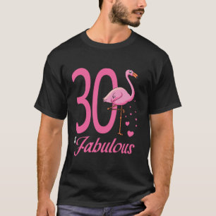 Camiseta 30 Fabuloso Felebrati do 30 de aniversário Flaming